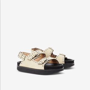 NWOT Isabel Marant Ophie Platform Suede Leather Sandals